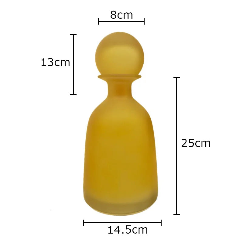 vase en verre dépoli pour fleurs artificielles décoration moderne - vue 13 sur 21