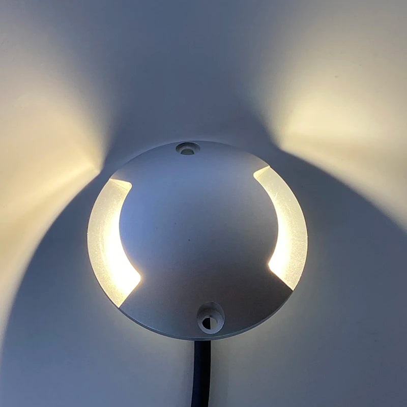 DC12V 1W Ultra-mince Led extérieur étanche jardin terrasse pelouse lampe IP67 étape escalier pont sol Spot monté en Surface projecteur