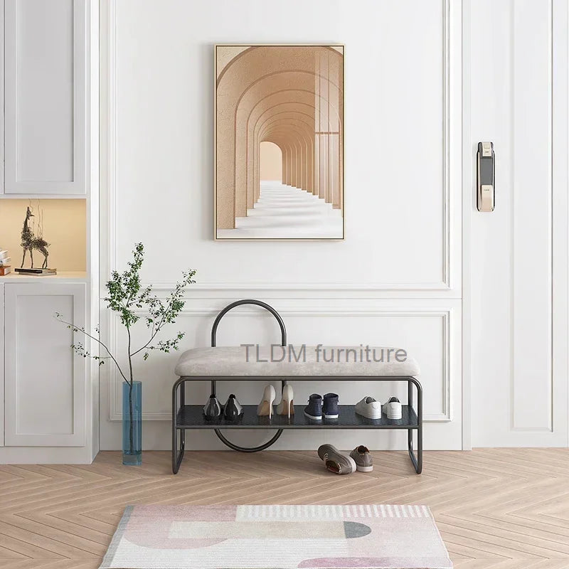banc de rangement minimaliste pour chaussures et rangement - vue 6 sur 10