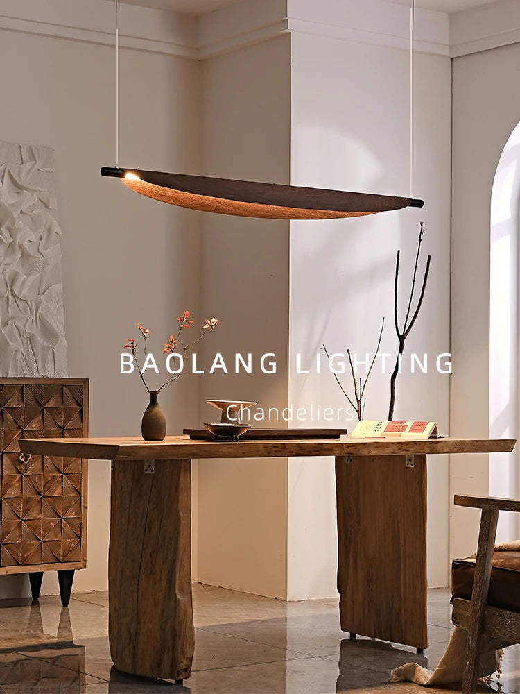 lustre wabi-sabi japonais design luxe pour restaurant et bar - vue 3 sur 9