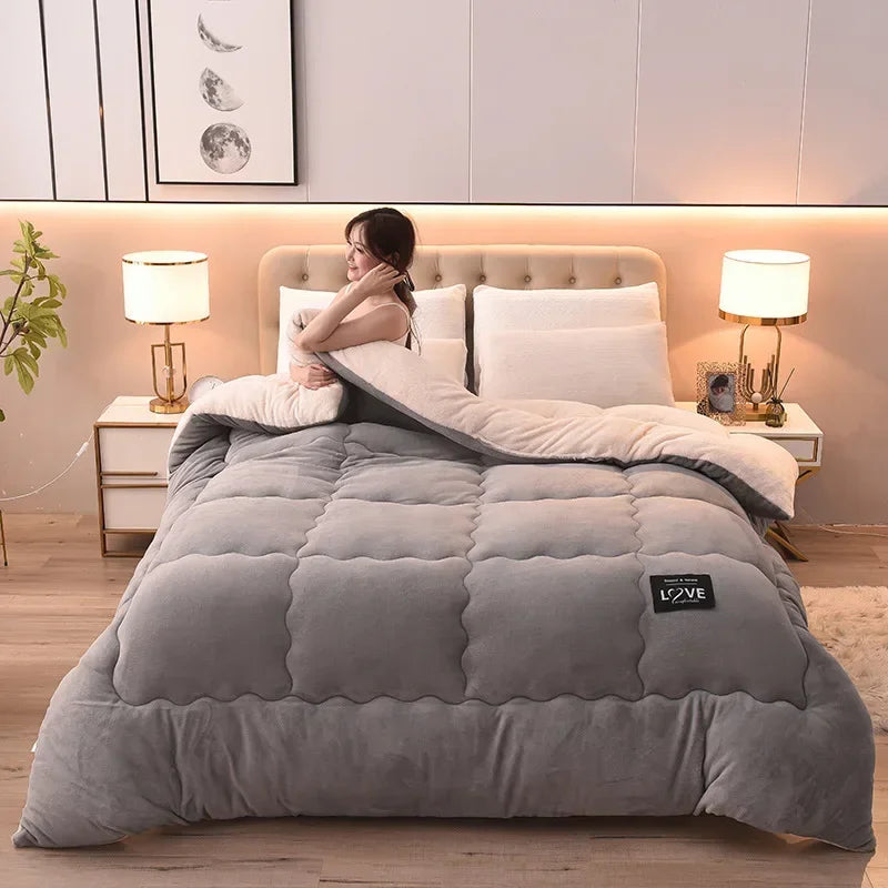 nouvelle couette hiver en laine d agneau douce et chaude