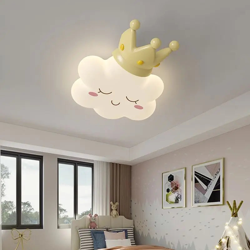 plafonnier romantique pour chambre d enfant avec nœud élégant - vue 6 sur 12