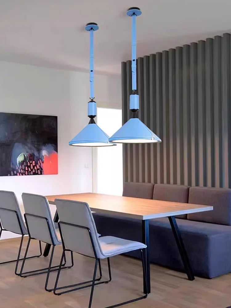 suspension minimaliste moderne en cuir de luxe - vue 7 sur 18