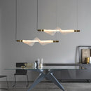 lustre design led acrylique tendance éclairage moderne 2024