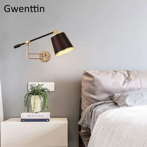 applique murale flexible avec interrupteur pour éclairage décoratif