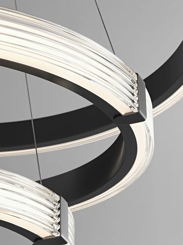suspension circulaire de luxe postmoderne pour décoration intérieure élégante - vue 6 sur 12