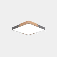 lustre d'art nordique en bois massif style macaron simple et moderne