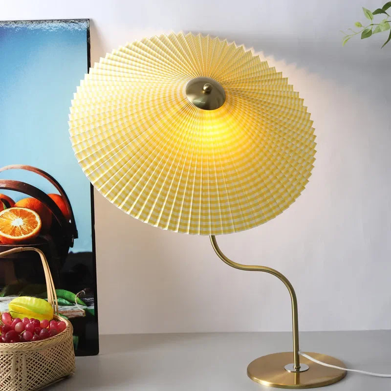 lampe à poser rétro en forme de parapluie décoratif pivotant - vue 5 sur 12