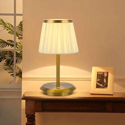 Lampe table LED USB plissée éclairage