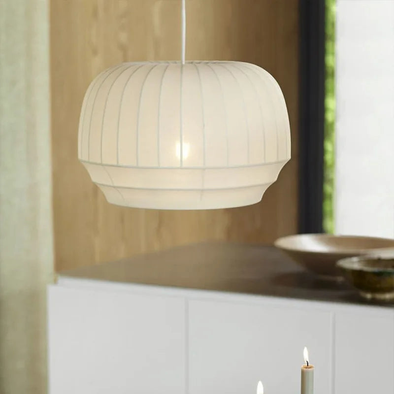 lustres minimalistes en tissu extensible nordique pour décoration maison
