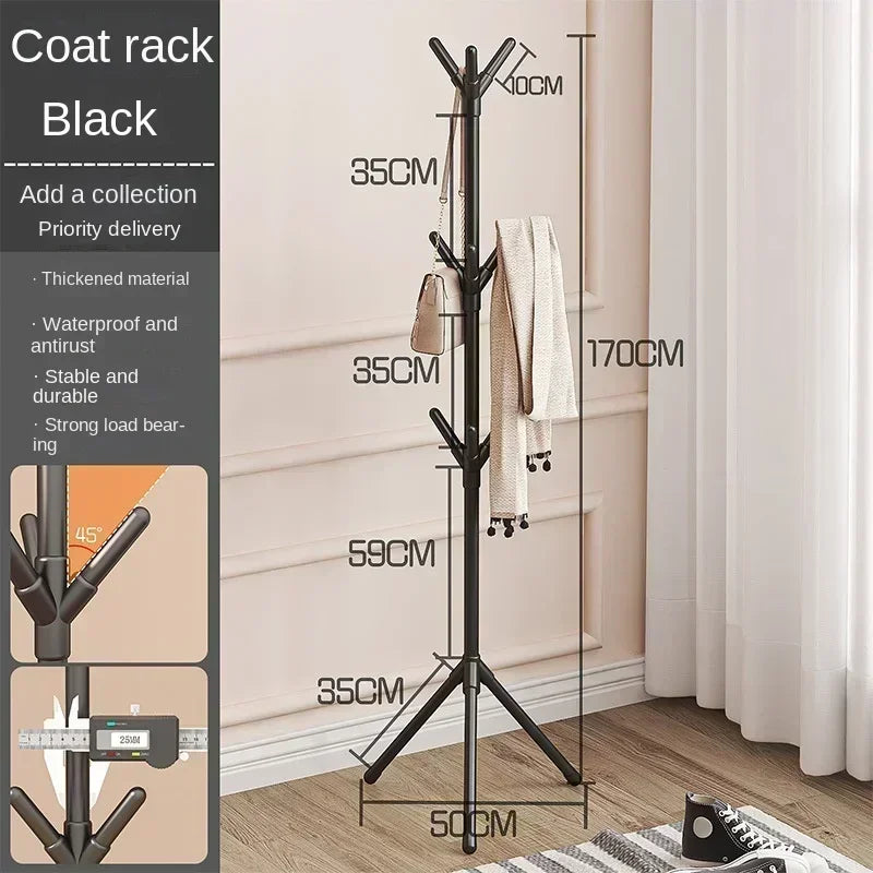 porte-vêtements et chapeaux support vertical en forme de branche - vue 8 sur 8