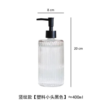 bouteille en verre pour lotion désinfectant et distributeur de savon - vue 15 sur 15