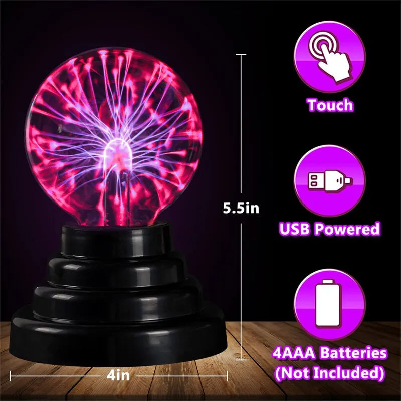 lampe plasma magique veilleuse tactile cadeau enfants