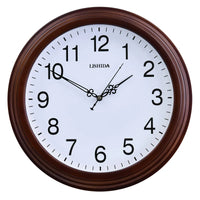 horloge murale silencieuse personnalisable en bois moderne rétro
