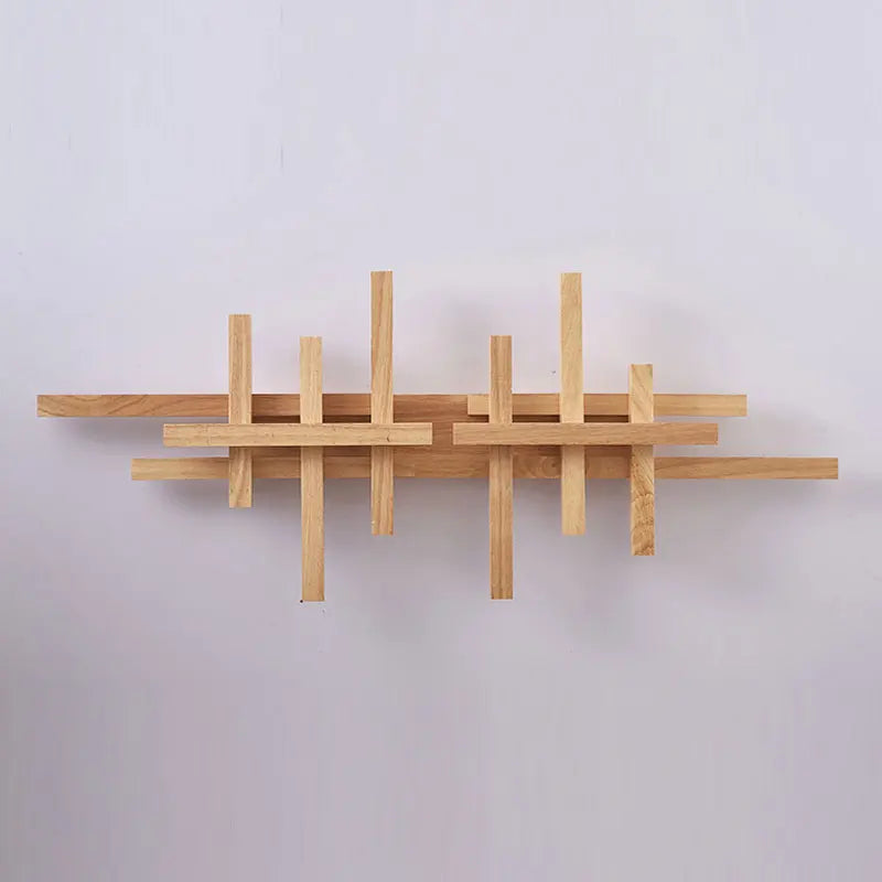 applique murale moderne en bois avec éclairage led décoratif