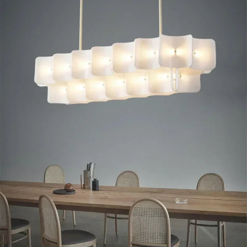 lustre moderne en acrylique style nordique lampe à LED suspendue - vue 3 sur 11