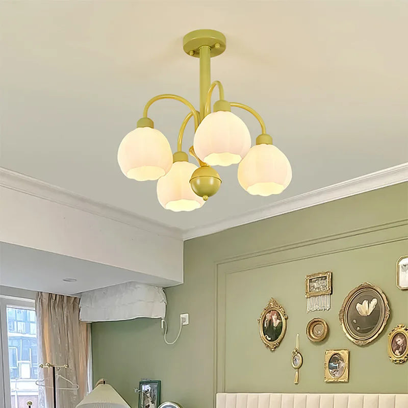 lustre abat-jour citrouille moderne 2023 en verre pour décoration maison