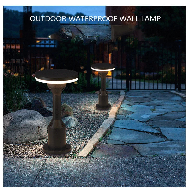2022 customization column light waterproof lawn lamp courtyard outdoor floor landscape lamp LED Pillar lamp - vue 4 sur 8
