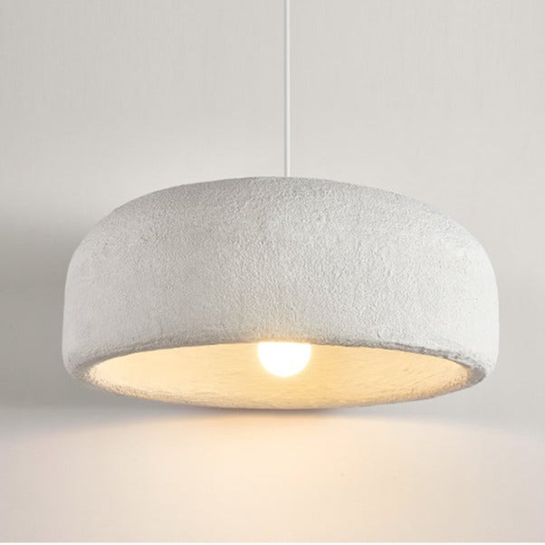 Suspension design avec abat-jour arrondi blanc Mango - vue 6 sur 6