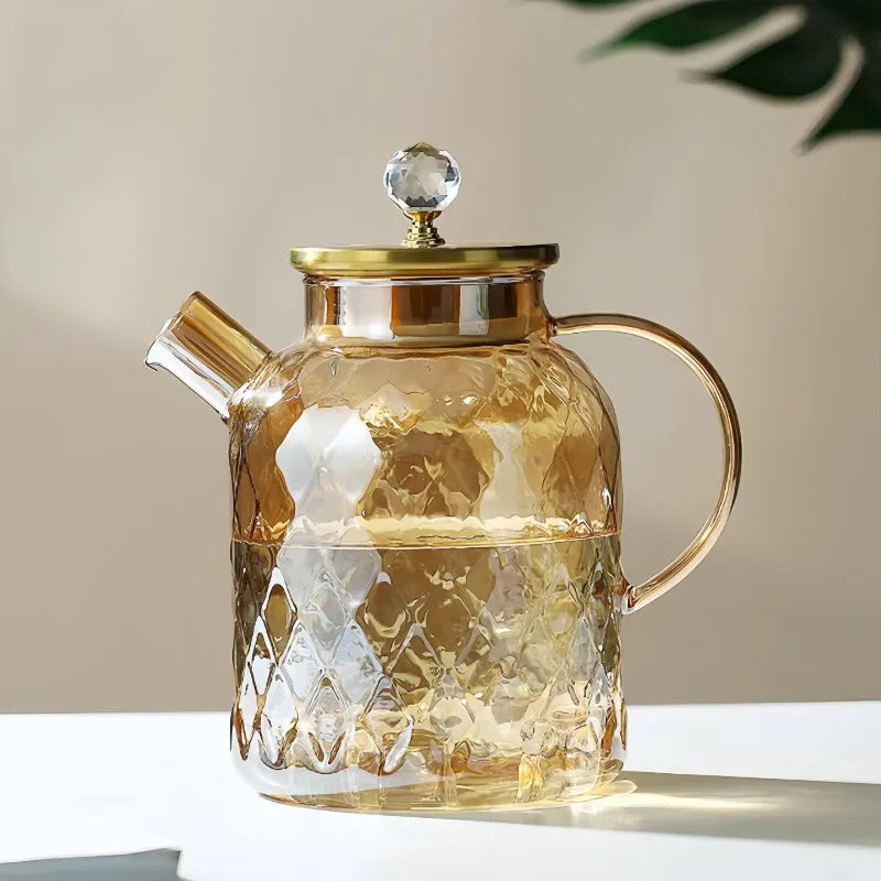 Carafe verre borosilicate grande capacité résistante chaleur - vue 4 sur 7