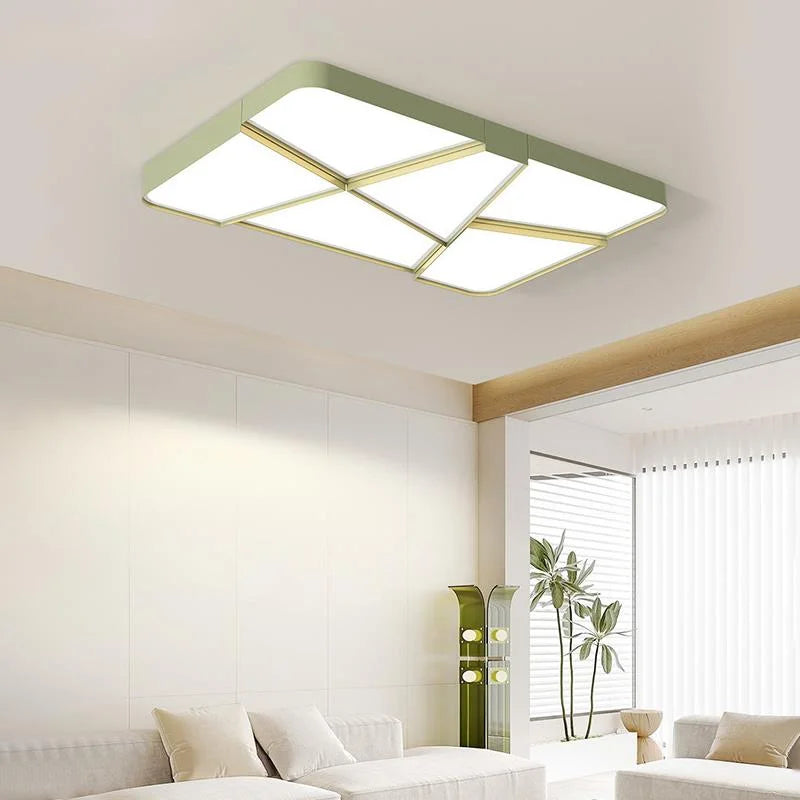 Modern Creative Splicing LED Chandeliers, Used For Bedroom Learning, Living, Dining, Indoor Lighting, Dimmable Home Decoration - vue 4 sur 12
