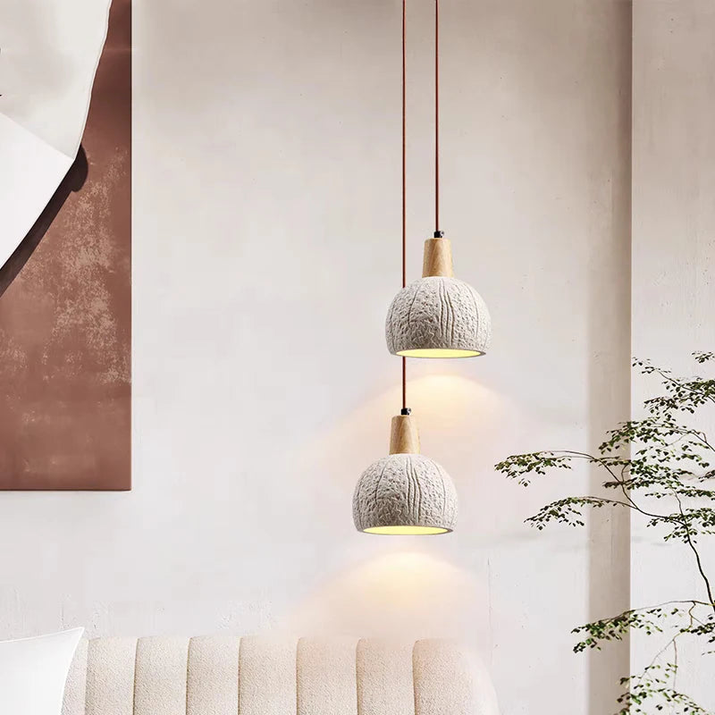 lustre japonais wabi-sabi style nordique pour décoration intérieure - vue 7 sur 7