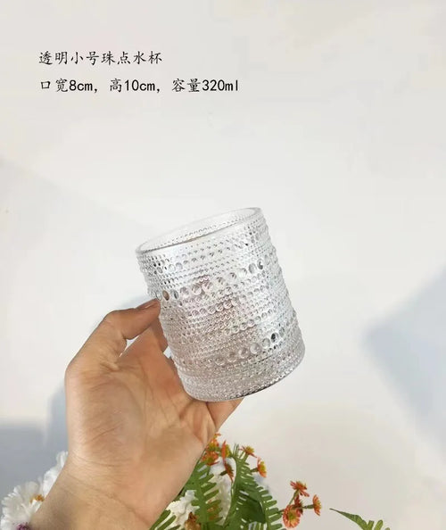 Verres retro gaufrés pied haut pour cocktail mariages