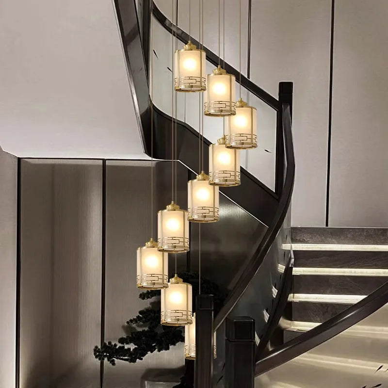 lustre vintage moderne led pour éclairage intérieur - vue 5 sur 15