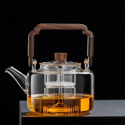 Théière verre 1300ml filtre épais style kung fu