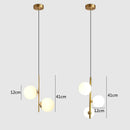 suspension moderne en verre et laiton noir design lumineux