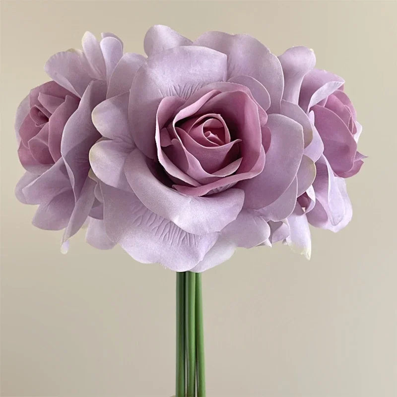 bouquet de roses artificielles décoratives pour jardin