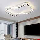 lustre moderne à leds pour décoration intérieure simple vague