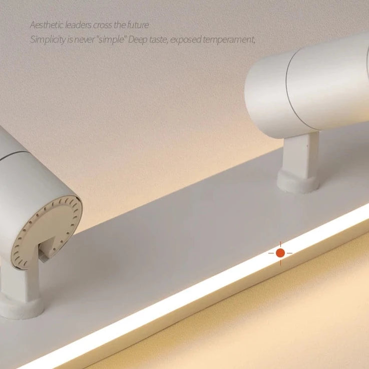 Plafonnier LED noir moderne projecteur