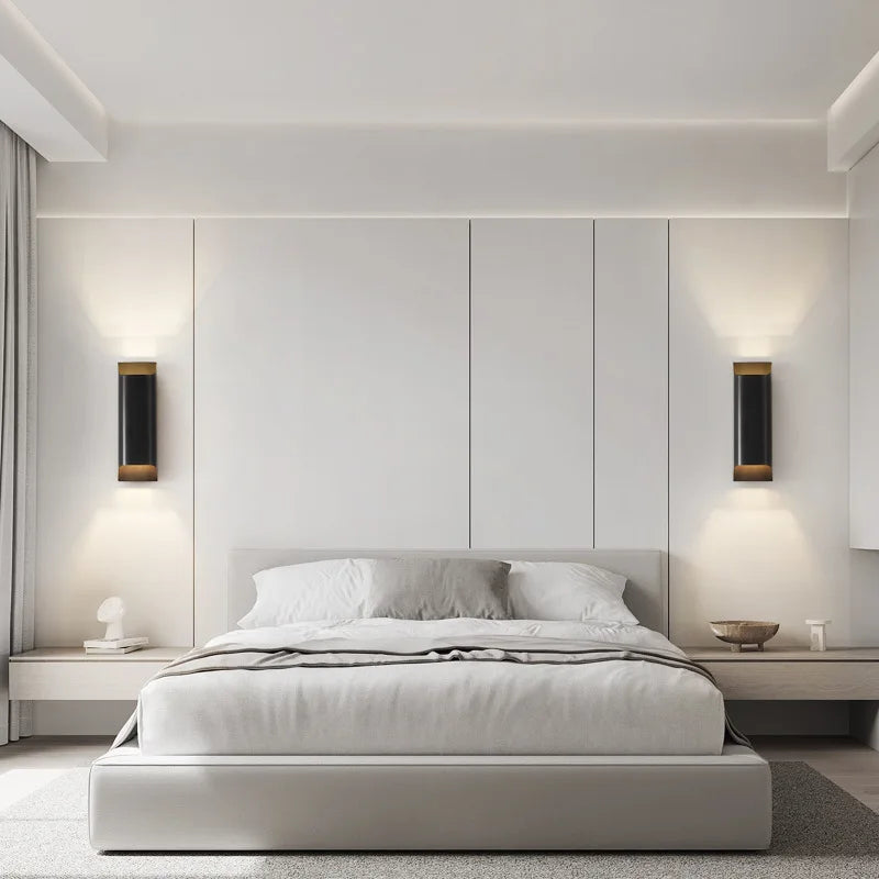 applique murale minimaliste en cuivre pour intérieur