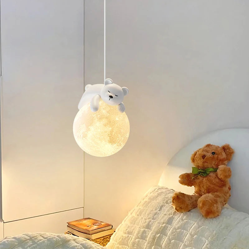 lustre ours/lapin décoratif salon/salle manger - vue 6 sur 11
