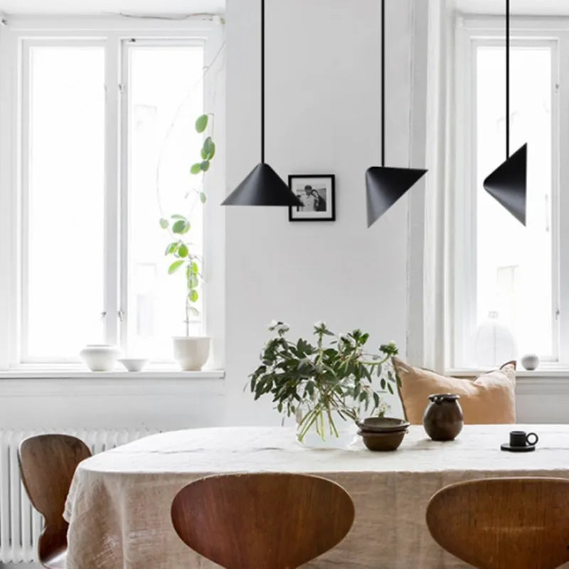 suspension LED design nordique moderne en fer multi-angles décorative - vue 5 sur 7
