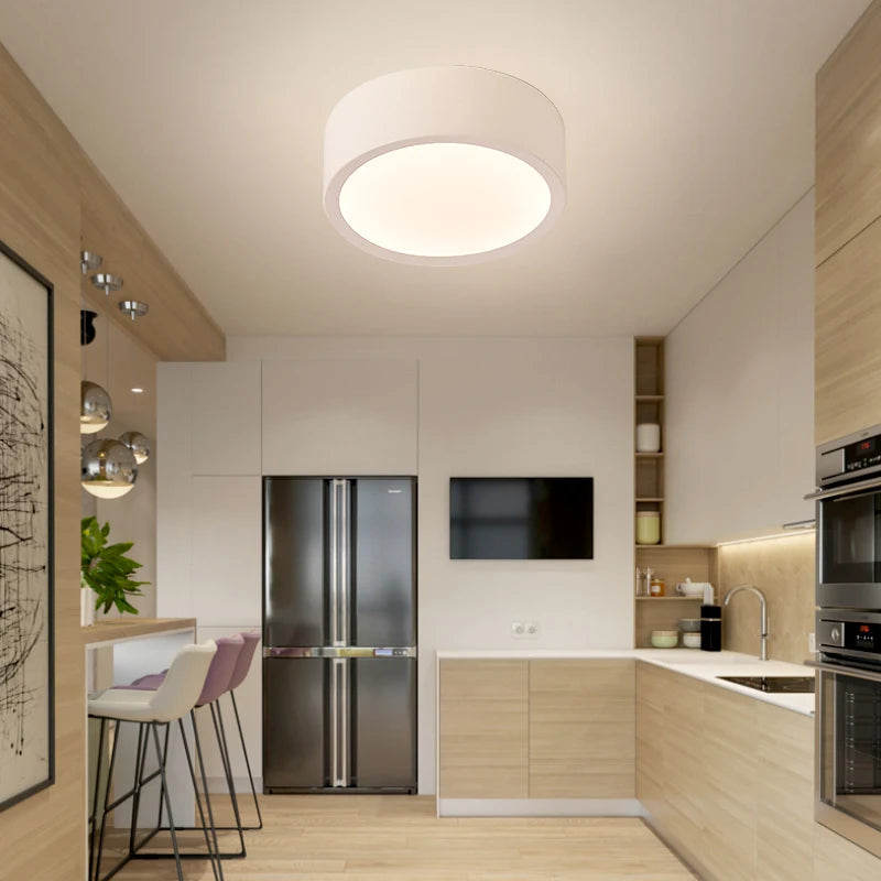 plafonnier led minimaliste multicolore luminaire décoratif d'intérieur rond ou carré