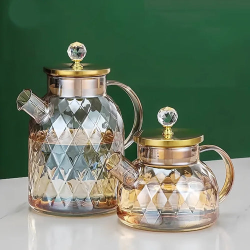 Carafe verre borosilicate grande capacité résistante chaleur