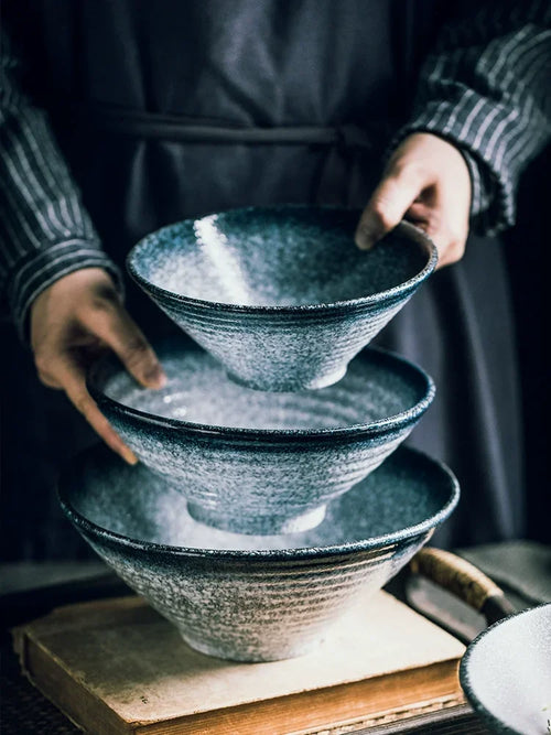 Bol ramen céramique style japonais motifs traditionnels cuisine