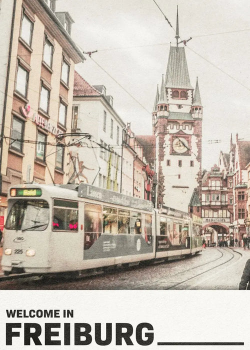 affiche des sites touristiques des villes allemandes en toile décorative