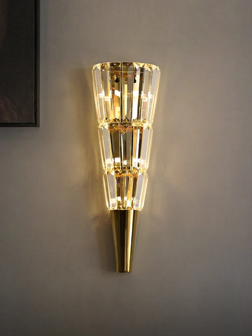 applique murale led en cristal pour décoration moderne et élégante