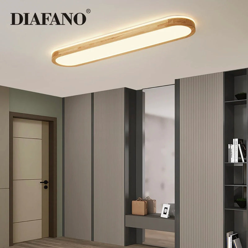 plafonnier led bois télécommande décoratif massif acrylique 2022