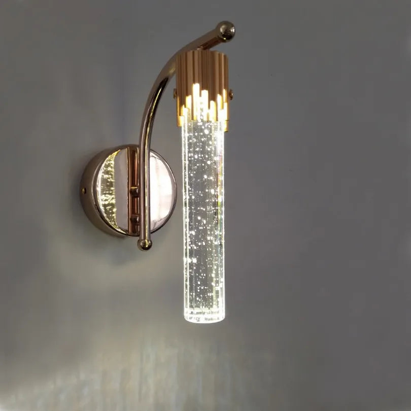 Applique murale Led moderne cristal éclairage salle bains - vue 4 sur 7