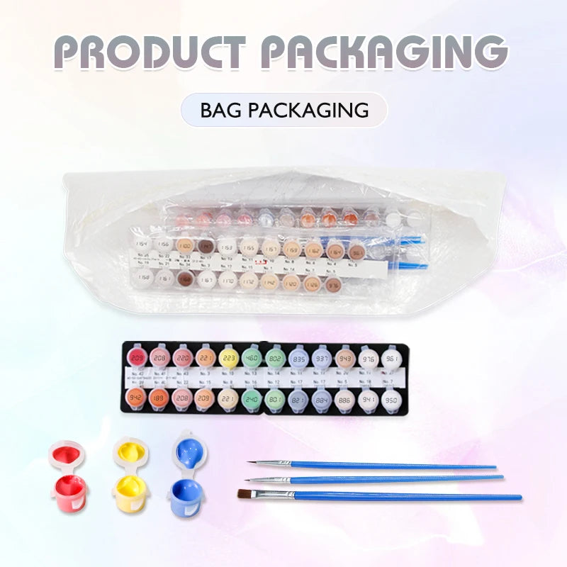 kit peinture acrylique par numéros clown drôle cadeau décoration maison