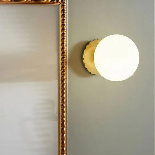 Applique murale LED en verre rétro