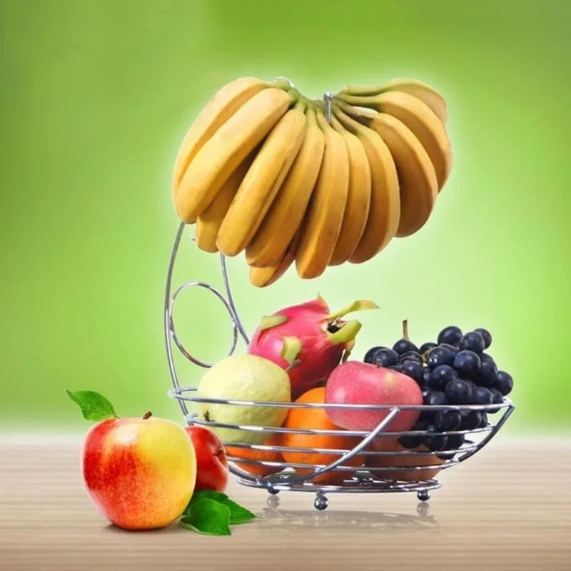 panier à fruits en métal pour décoration et rangement