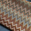 plaid boheme tisse a carreaux avec pompons doux