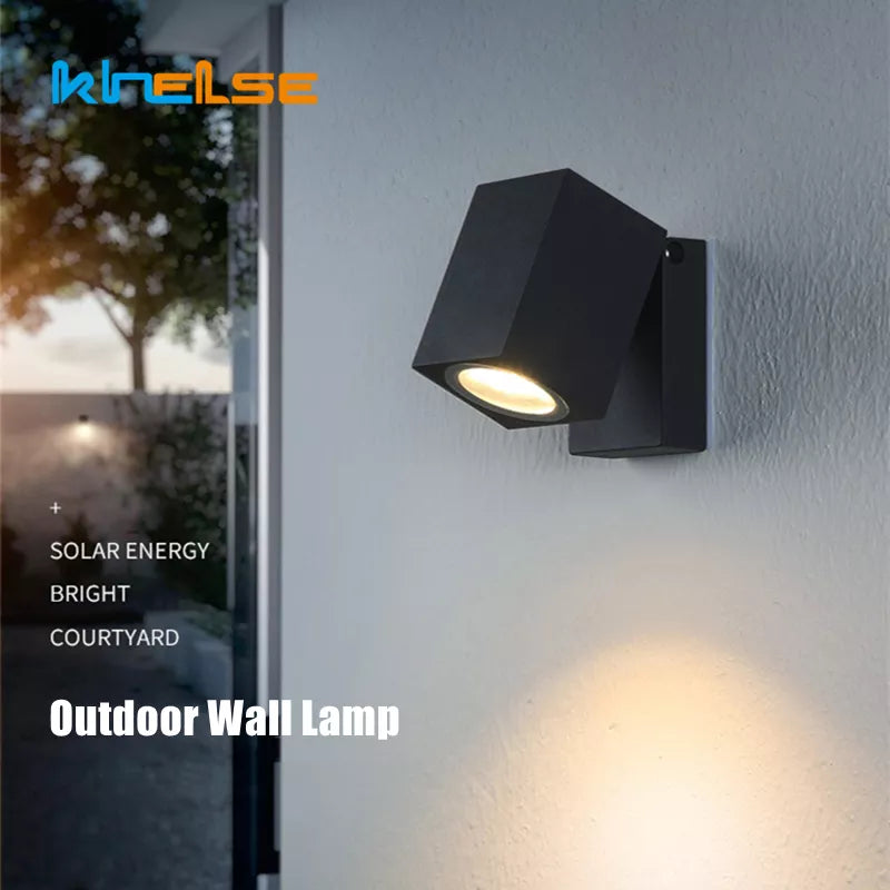 Applique murale LED pliante extérieure IP65 étanche jardin porche lumière GU10 COB cour extérieure applique murale luminaire 5W