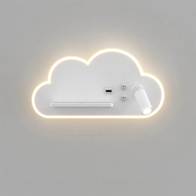 lampe de lit led multifonction avec chargeur sans fil usb