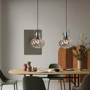 Suspension design LED en verre nordique décor loft bar